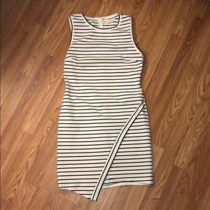 Sugarlips Asymmetrical Striped Dress